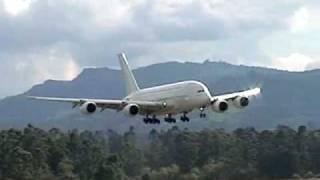 Airbus A380 landing at Rionegro/Medellin