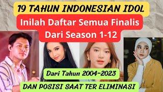 DAFTAR SEMUA FINALIS INDONESIAN IDOL DARI SEASON 1 SAMPAI 12. SIAPA IDOLAMU?