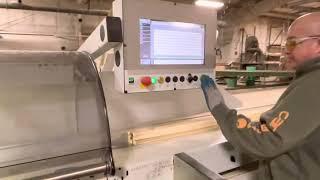 Weinig CNC Opticut S50 Dimter line Up-cut saw. Perfect cuts every time.