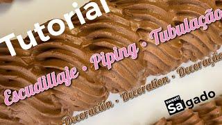 TUTORIAL DECO LINK - ENLACE     #pastrybag #piping #pastry