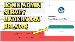 CARA LOGIN SURVEY LINGKUNGAN BELAJAR, CARA CETAK KARTU LOGIN