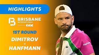 Grigor Dimitrov v Yannick Hanfmann - Brisbane International Highlights | Wide World of Sports