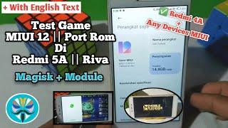 Game Test At Rom Miui 12 Emperor Redmi 5A || Riva ... Can you try to apply it on Miui 12 Redmi 4A