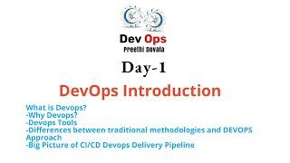 Day 1 DEVOPS TRAINING JUNE  BATCH 2024 - DevOps Introduction