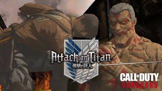 Attack On Titan Levi Ackerman and Armored Titan does Finishing Moves | Call of Duty Vanguard