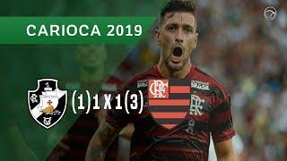 VASCO (1) 1 X 1 (3) FLAMENGO - MELHORES MOMENTOS E PÊNALTIS - 31/03 - CAMPEONATO CARIOCA 2019