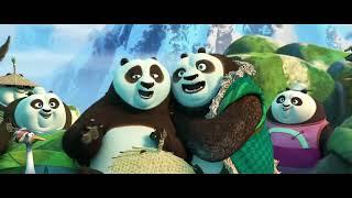 Po travels to The Secret Panda Village with his dads (Kung Fu Panda 3)