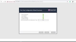 Check Point R80.10 First Time Configuration Wizard