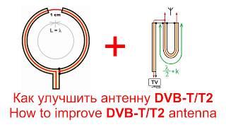 How to improve DVB-T/T2 antenna, making a Balun.