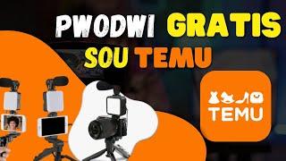 KOURI AL PRAN PWODWI GRATIS SOU TEMU KÒMAN POU FÈ LAJAN SOU TEMU #temu #kòman #lajan #tiktok #kijan