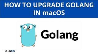 Golang: How to upgrade Go in macOS