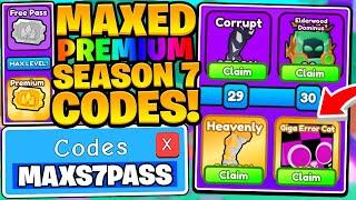 MAXED Premium Season 7 Pass Codes in Roblox Arm Wrestle Simulator
