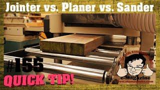 Tools you DON'T need: Jointer vs Planer vs Drum sander