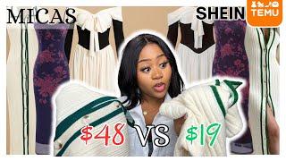 Ultimate Clothing Comparison: MICAS vs SHEIN, and TEMU Try-on Haul