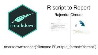 rmarkdown: Convert R script to report in html, pdf or word format