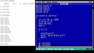 CGA Graphics Programming: Timing Line Drawing in Basic, C and Assembly