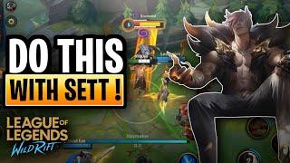 SETT WILD RIFT GUIDE - ONLY 1% SETT USERS KNOW THESE TIPS AND TRICKS ! ( PATCH 3.0 )