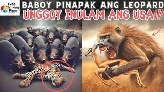 BALIKTAD NA!  Baboy Ramo Kinain ang Leopard Herbivores Caught Eating Meat