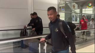 Bangladesh team landed in the USA at George Bush Intercontinental Airport, Houston