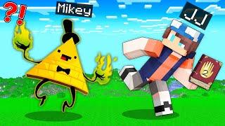 DIPPER Speedrunner vs BIL CIPHER Hunter : JJ vs Mikey Battle in Minecraft Maizen!