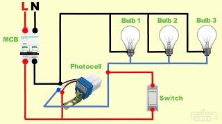 photocell sensor bypass circuit wiring diagram