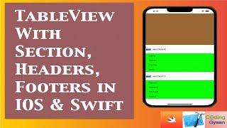 How to add Sections, Headers, Footers to TableView in iOS(Xcode-13 & Swift-5) ?