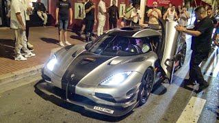 Billionaire Girl Driving a 10M€ Koenigsegg One:1 in Monaco!! Carspotting 2024