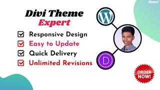 Be expert on divi theme customization and divi website design - Best WordPress service