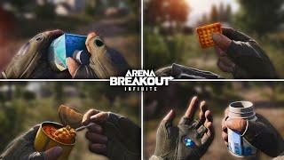 Arena Breakout Infinite All Food, Drinks and Healing Animation