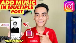 Add Music To Multiple Photos on Instagram | How To Add Music To Multiple Post on Instagram