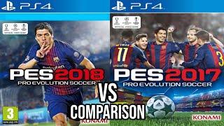 PES 2018 Vs 2017 PS4