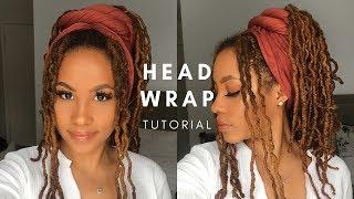 NEW HEADWRAP UPDO STYLE FOR LOCS | *TUTORIAL*