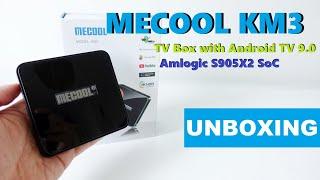 MECOOL KM3 TV Box Android TV OS powered by Amlogic S905X2 SoC Unboxing (Video)