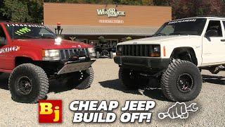 $5000 XJ vs ZJ Cheap Jeep Challenge Builds BleepinJeep vs Busted Knuckle