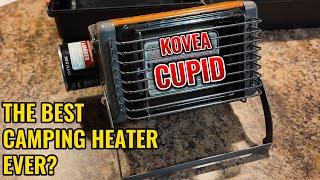 Reviewing the Kovea Cupid butane heater. Compact heater for car and tent camping.