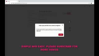 HOW TO HIDE OR SHOW YOUR PINTEREST PROFILE FROM SEARCH ENGINE IN PINTEREST