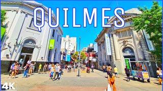 【4K】Recorriendo QUILMES y PEATONAL RIVADAVIA | [WALK Quilmes 4K Paseo Rivadavia - BUENOS AIRES]