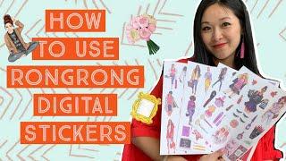 How to use Rongrong Digital Stickers