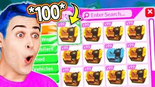 Opening *100 SCARECROW BOXES* To Get EVERY *MEGA SCARE CROW* Pet In Adopt Me Roblox (EXPENSIVE)