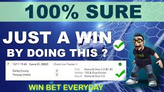 HOW TO PREDICT FOR A STRAIGHT WIN & DOUBLE CHANCE STEP BY STEP - WORKED 100%