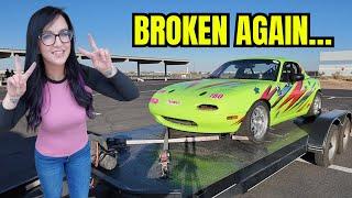 FIXING MY UNDERSTEER HANDLING ISSUE ON MY SPEC MIATA RACECAR - PLUS S2000 INCAR FOOTAGE LAPS