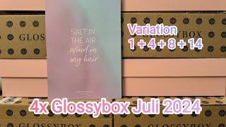 Glossybox Juli 2024 - Time to Explore - Variation 1, 4, 8, 14