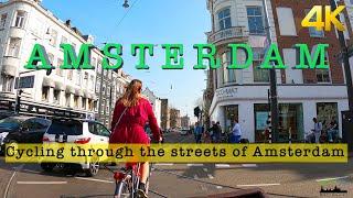 4K HDR | Cycling  Through The Streets of Amsterdam | Spring 2021 | Live Camera Netherlands Holland