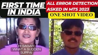 ONE SHOT VIDEO  All ERROR SPOTTING asked in SSC MTS 2023