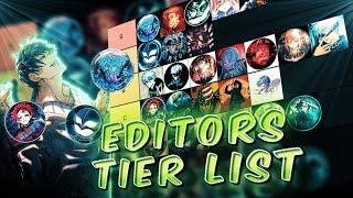 THE MOST VALID EDITORS TIER LIST YOU'LL SEE 