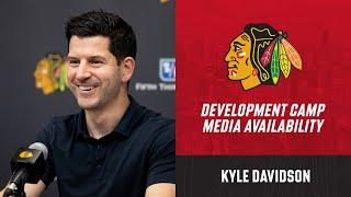 Kyle Davidson at Development Camp | Chicago Blackhawks