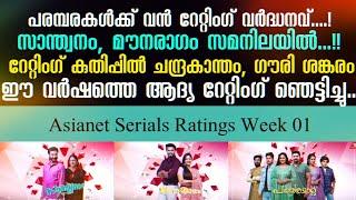 Asianet Serial TRP Rating Week 01 | Asianet Serials Ratings | STAR ASIANET MEDIA