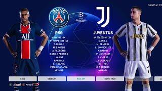 PES 2021 - PSG vs Juventus - UEFA Champions League UCL - Gameplay PC - C.Ronaldo vs Mbappe, Neymar