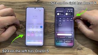 OneUI 5.1 vs OneUI 6.1 on Samsung Galaxy S23