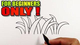 How to draw grass easy version | Simple Drawings